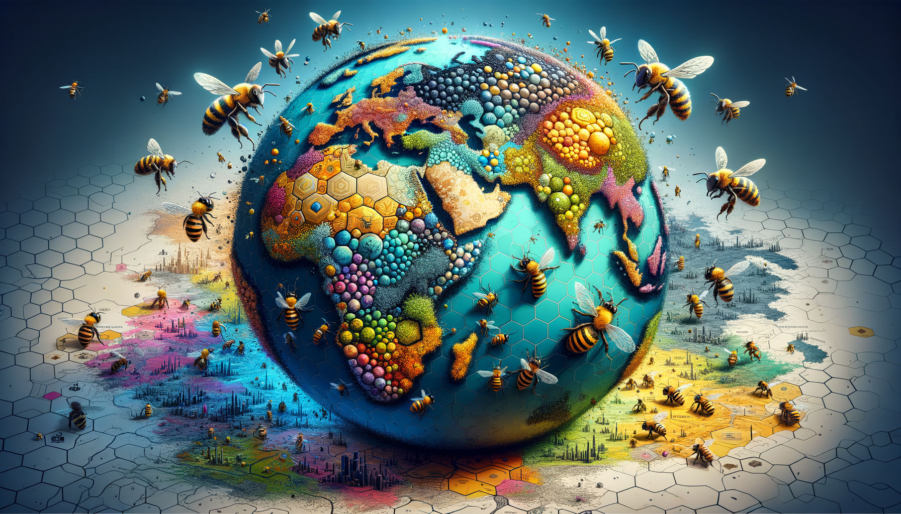 Global Bee Diversity and Conservation Efforts Map